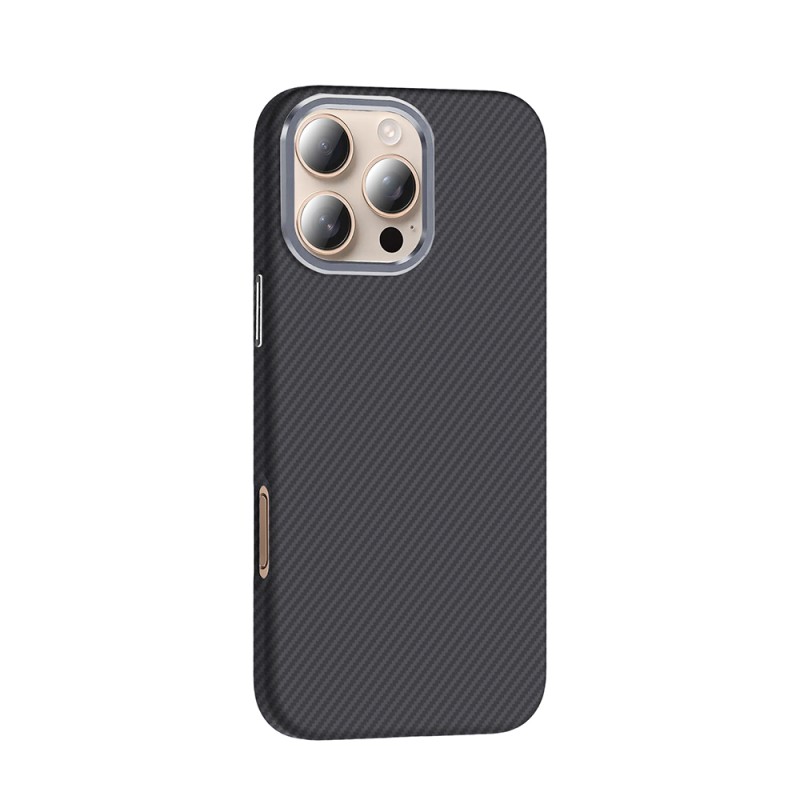 Apple iPhone 16 Pro Max Case Magsafe Charging Feature Carbon Fiber Look Zore Gros Cover - 14