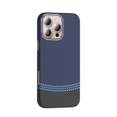 Apple iPhone 16 Pro Max Case Magsafe Charging Feature Carbon Fiber Look Zore Gros Cover - 8