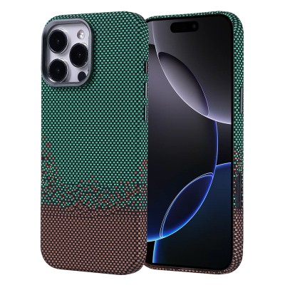 Apple iPhone 16 Pro Max Case Magsafe Charging Feature Carbon Fiber Look Zore Nekst Cover - 4