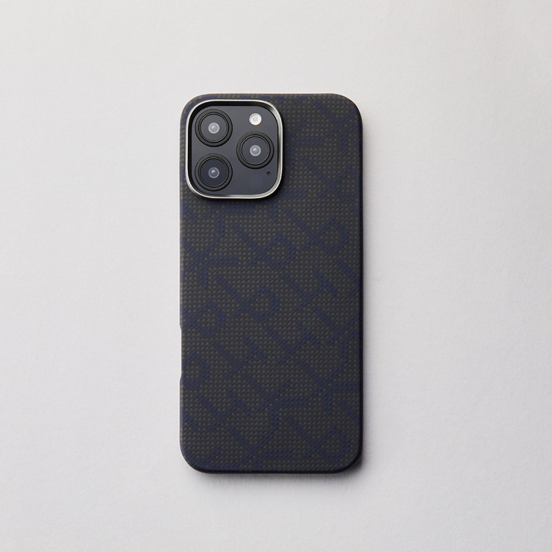 Apple iPhone 16 Pro Max Case MagSafe Charging Featured Aramid Fiber Pitaka Tactile Woven Monogram Series Cover - 17