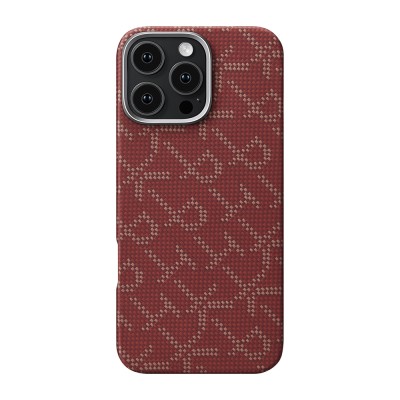 Apple iPhone 16 Pro Max Case MagSafe Charging Featured Aramid Fiber Pitaka Tactile Woven Monogram Series Cover - 4