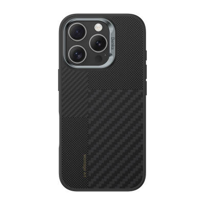 Apple iPhone 16 Pro Max Case Magsafe Charging Featured Carbon Fiber Benks Montage Hybrid ArmorPro Kevlar Cover - Benks