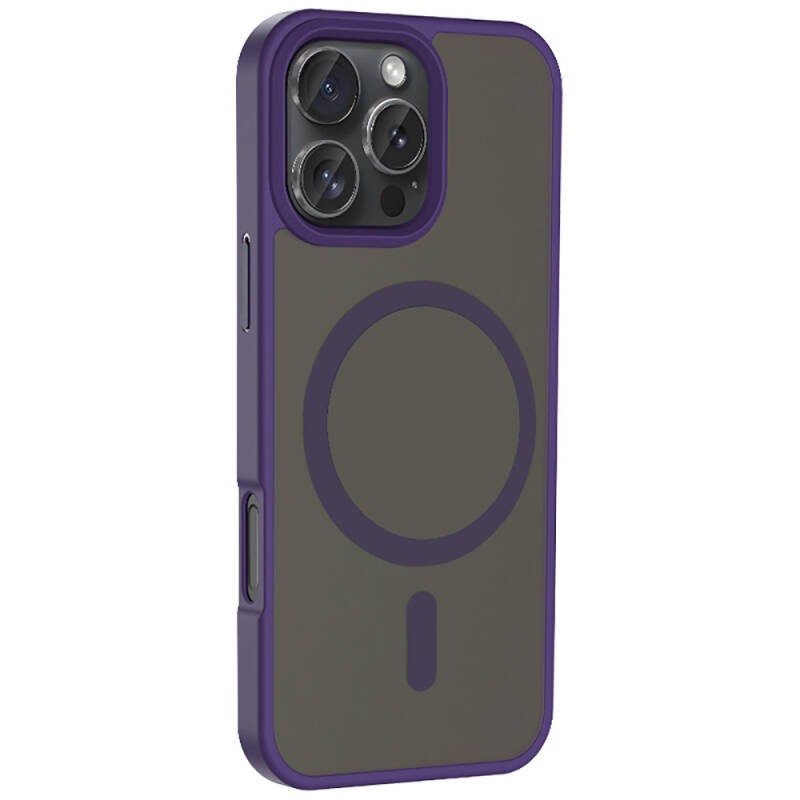 Apple iPhone 16 Pro Max Case Magsafe Charging Featured Matte Back Surface Zore Sio Cover - 24