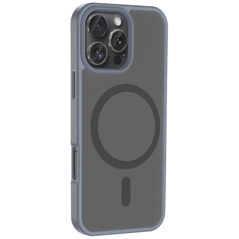 Apple iPhone 16 Pro Max Case Magsafe Charging Featured Matte Back Surface Zore Sio Cover - 22