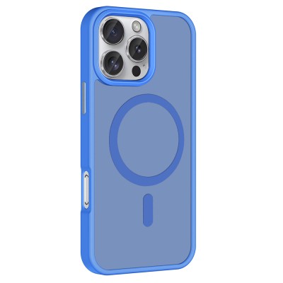 Apple iPhone 16 Pro Max Case Magsafe Charging Featured Matte Back Surface Zore Sio Cover - 29