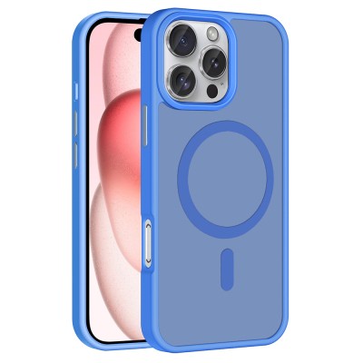Apple iPhone 16 Pro Max Case Magsafe Charging Featured Matte Back Surface Zore Sio Cover - 10