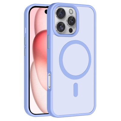 Apple iPhone 16 Pro Max Case Magsafe Charging Featured Matte Back Surface Zore Sio Cover - 9