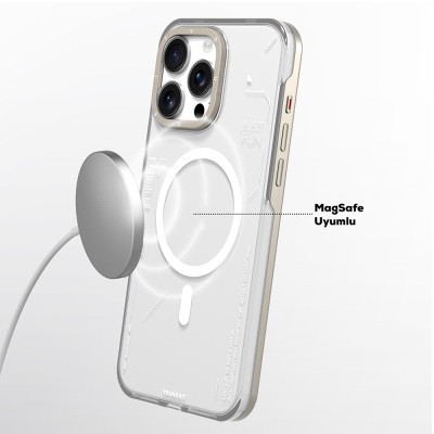Apple iPhone 16 Pro Max Case Magsafe Charging Featured Removable Back Surface Youngkit Mecha Cover - 15