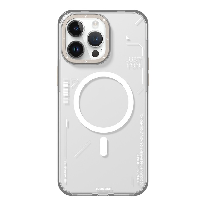Apple iPhone 16 Pro Max Case Magsafe Charging Featured Removable Back Surface Youngkit Mecha Cover - 6