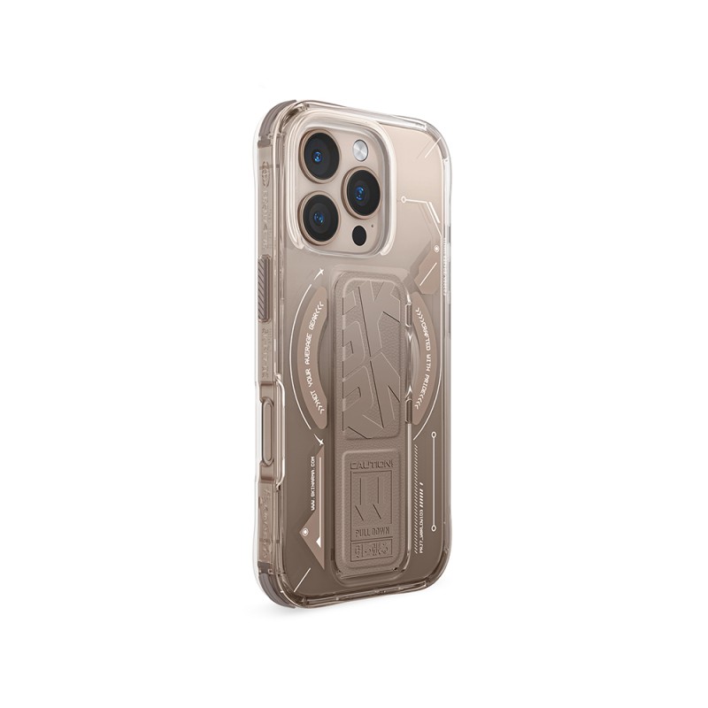 Apple iPhone 16 Pro Max Case Magsafe Charging Featured Skinarma Helio Cover Technology Patterned Stand - 13