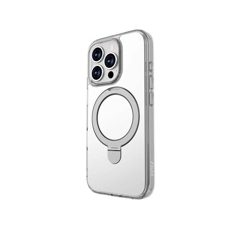 Apple iPhone 16 Pro Max Case Magsafe Charging Raptic Air Stand Series Mirrored Back Surface Stand Cover - 6