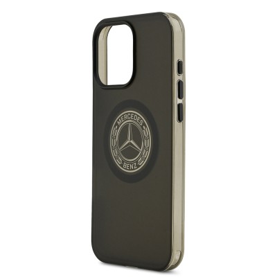 Apple iPhone 16 Pro Max Case Mercedes Benz Original Licensed M-Safe Charging Feature Frosted PC Nostalgic Star Design Cover - 7
