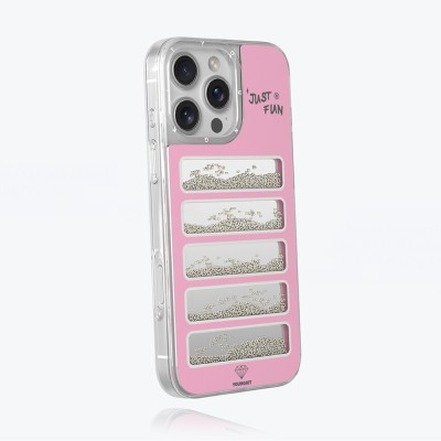 Apple iPhone 16 Pro Max Case Mirrored and Beaded Design Youngkit Jump Series Cover - 10