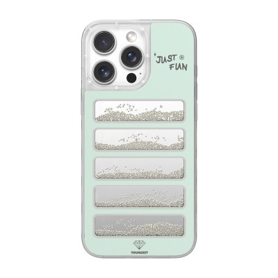 Apple iPhone 16 Pro Max Case Mirrored and Beaded Design Youngkit Jump Series Cover - 2