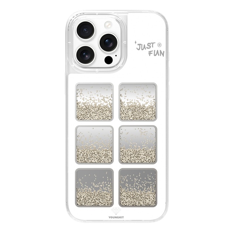Apple iPhone 16 Pro Max Case Mirrored and Beaded Design Youngkit Spirit Series Cover - 2