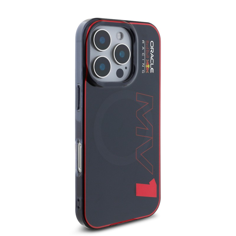 Apple iPhone 16 Pro Max Case Redbull Original Licensed Magsafe Charging Feature Double Layer Hard PC Large Size MV Cover  - 4