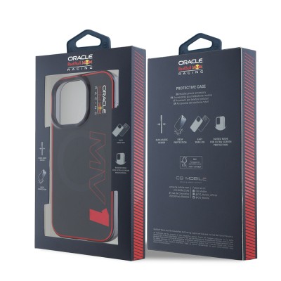 Apple iPhone 16 Pro Max Case Redbull Original Licensed Magsafe Charging Feature Double Layer Hard PC Large Size MV Cover  - 9