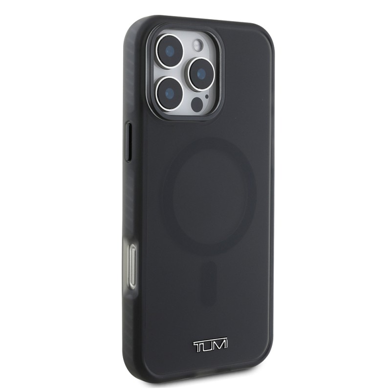 Apple iPhone 16 Pro Max Case TUMI Original Licensed Magsafe Charging Featured Airbag Frosted Transparent Cover - 14