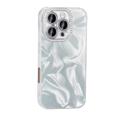 Apple iPhone 16 Pro Max Case with Airbag, Zore Esila Cover with Shiny Stone Detail Design - 5