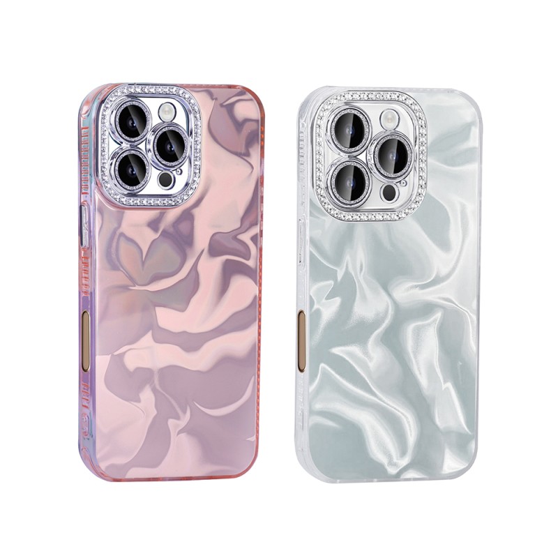 Apple iPhone 16 Pro Max Case with Airbag, Zore Esila Cover with Shiny Stone Detail Design - 8