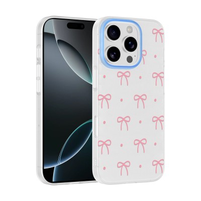 Apple iPhone 16 Pro Max Case with Camera Protector, Patterned Zore Clip Cover - 2