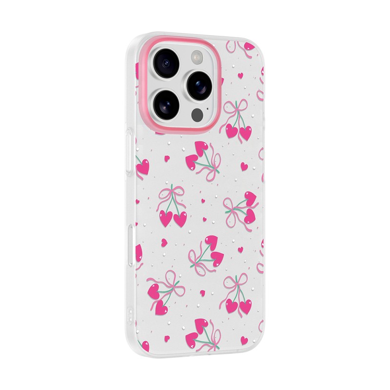 Apple iPhone 16 Pro Max Case with Camera Protector, Patterned Zore Clip Cover - 7