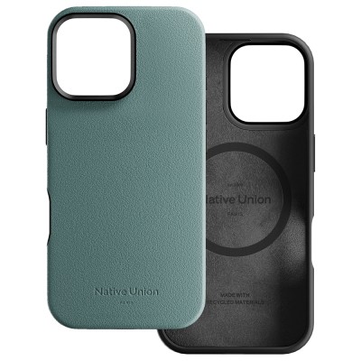 Apple iPhone 16 Pro Max Case with M-safe Charging Feature, Leather Look, Native Union 2024 Active Series Cover - 2