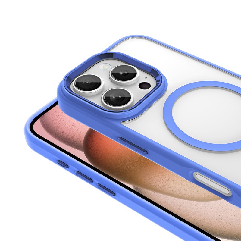 Apple iPhone 16 Pro Max Case with Wireless Charging Zore Krom Magsafe Silicone Cover - 16