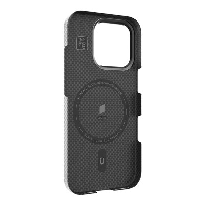 Apple iPhone 16 Pro Max Case Wiwu DCC-208 Magsafe Charging Camera Stand Aramid Fiber Design Cover - 10