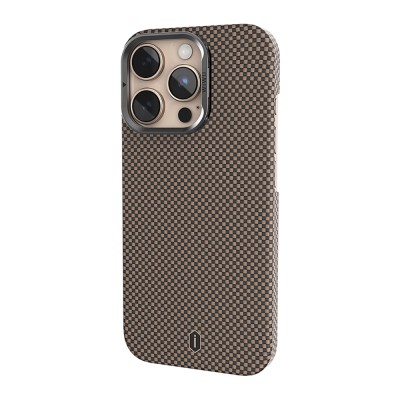 Apple iPhone 16 Pro Max Case Wiwu DCC-208 Magsafe Charging Camera Stand Aramid Fiber Design Cover - 14