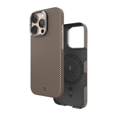 Apple iPhone 16 Pro Max Case Wiwu DCC-208 Magsafe Charging Camera Stand Aramid Fiber Design Cover - 15