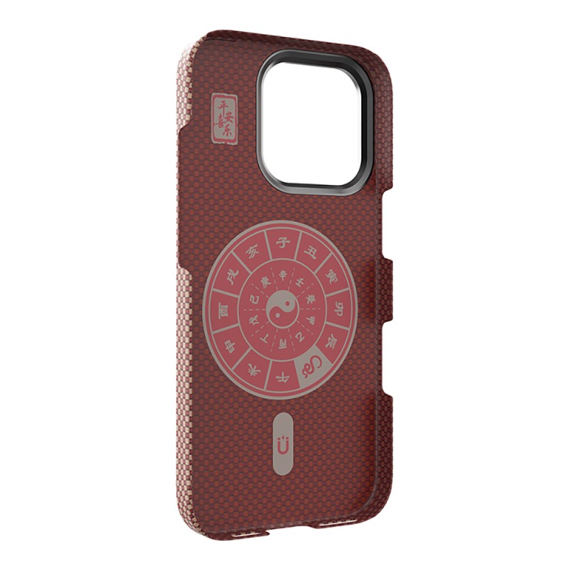 Apple iPhone 16 Pro Max Case Wiwu DCC-208 Magsafe Charging Camera Stand Aramid Fiber Design Cover - 26