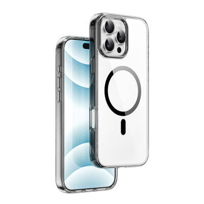 Apple iPhone 16 Pro Max Case Wiwu MCC-101 iShield Pro Series Magsafe Charging Feature Crystal Hard PC Cover - Wiwu