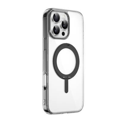 Apple iPhone 16 Pro Max Case Wiwu MCC-201 iShield Ultra Series Magsafe Charging Featured Crystal Hard PC Stand Cover  - 2