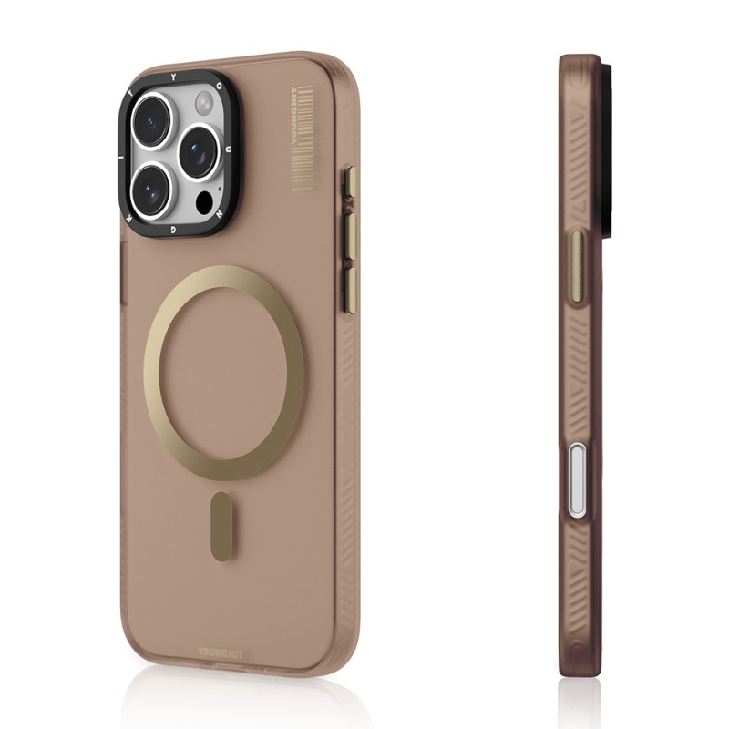 Apple iPhone 16 Pro Max Case Youngkit Magsafe Charging Feature Hidden Sand Series Cover - 3