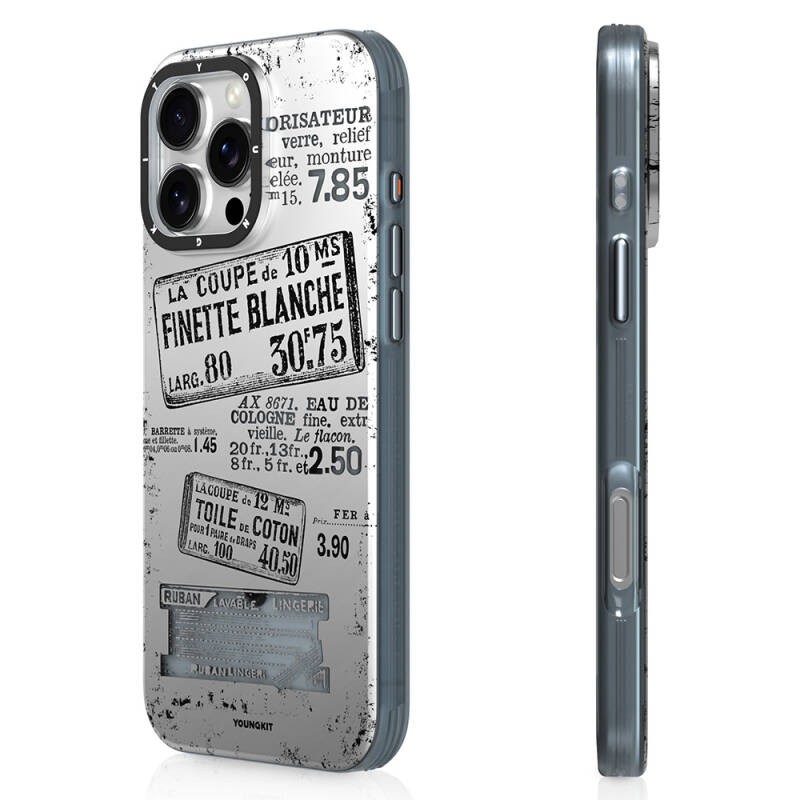 Apple iPhone 16 Pro Max Case YoungKit Magsafe Charging Feature Literary Series Retro Magz Cover - 1
