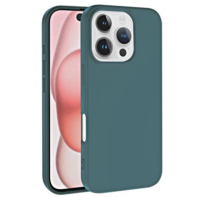 Apple iPhone 16 Pro Max Case Zore LSR Lansman Cover Dark Green