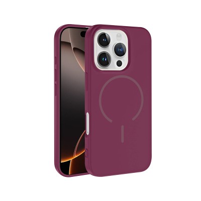 Apple iPhone 16 Pro Max Case Zore Meta Cover with M-safe Charging Feature - 1