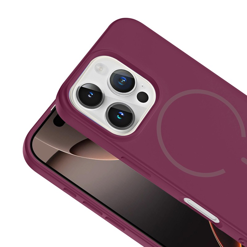 Apple iPhone 16 Pro Max Case Zore Meta Cover with M-safe Charging Feature - 20