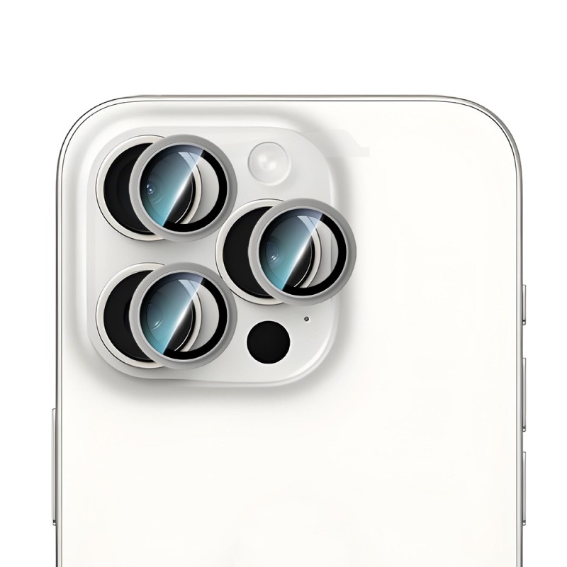 Apple iPhone 16 Pro Max CaseWorld Alloy Series Oleophobic Anti-Reflective Camera Lens Protector - 7