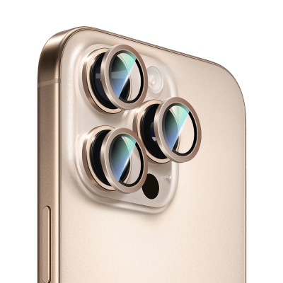 Apple iPhone 16 Pro Max CaseWorld Alloy Serisi Oleofobik Anti Reflective Kamera Lens Koruyucu - 11