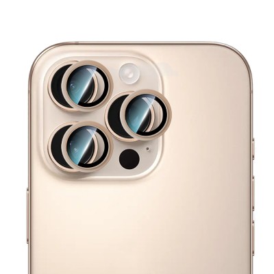 Apple iPhone 16 Pro Max CaseWorld Alloy Serisi Oleofobik Anti Reflective Kamera Lens Koruyucu - 9