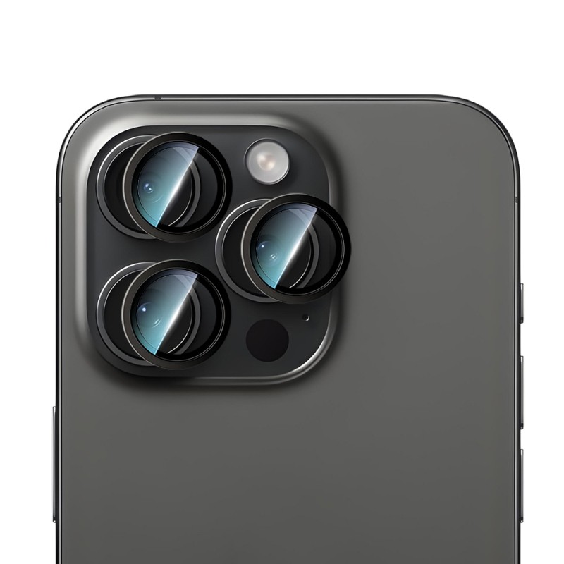 Apple iPhone 16 Pro Max CaseWorld Alloy Serisi Oleofobik Anti Reflective Kamera Lens Koruyucu - 8