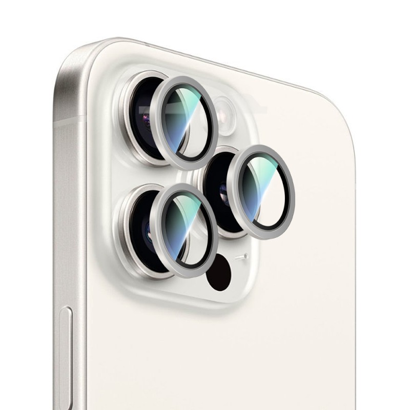 Apple iPhone 16 Pro Max CaseWorld Alloy Serisi Oleofobik Anti Reflective Kamera Lens Koruyucu - 10