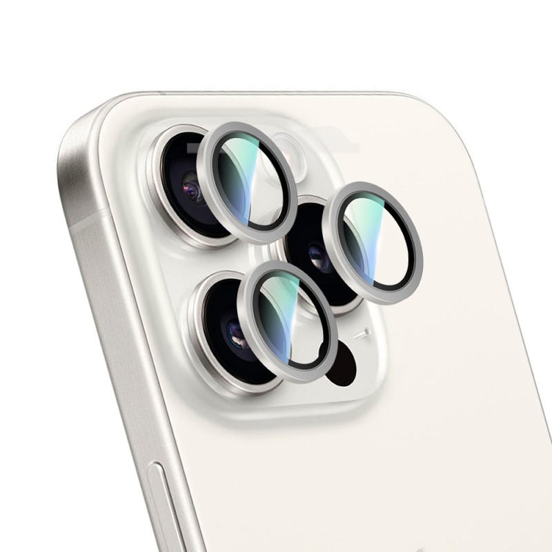 Apple iPhone 16 Pro Max CaseWorld Alloy Serisi Oleofobik Anti Reflective Kamera Lens Koruyucu - 14