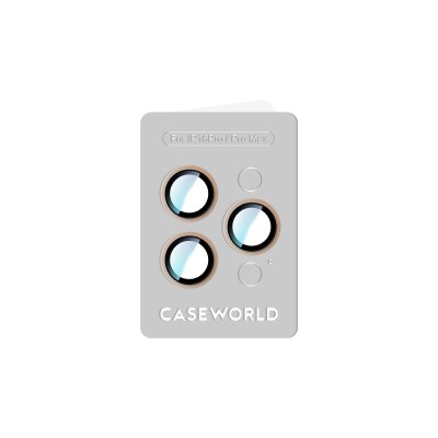 Apple iPhone 16 Pro Max CaseWorld Alloy Two-Color Series Lens Protector - 18