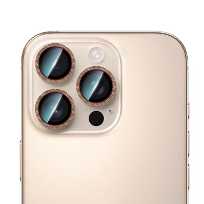 Apple iPhone 16 Pro CaseWorld Carbon Fiber Series Anti-Reflective Ultra Clear Camera Lens Protector - 6