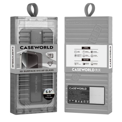 Apple iPhone 16 Pro Max CaseWorld Ultra-Thin Serisi TMQ Privacy 0.15mm 3D Cam Ekran Koruyucu + Uygulama Aparatlı - 7