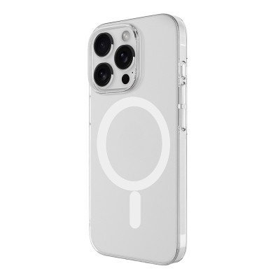 Apple iPhone 16 Pro Max Kamera Korumalı M-Safe Şarj Özellikli Şeffaf Zore London Sert PC Kapak - 3