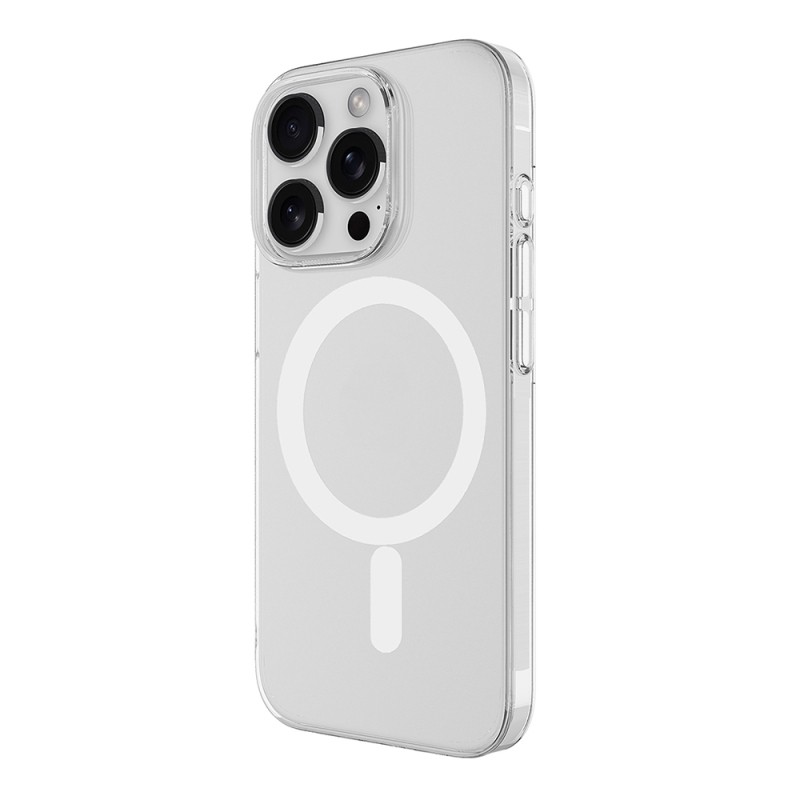 Apple iPhone 16 Pro Max Kamera Korumalı M-Safe Şarj Özellikli Şeffaf Zore London Sert PC Kapak - 3